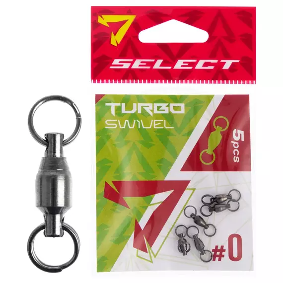 Вертлюжок Select Turbo Swivel #0 (5 шт / уп), Размер: #0 (14 мм), фото 